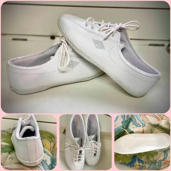 Rare 1990s LA Gear Vintage White Leather Shoes